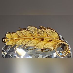 Gold Leaf Brooch